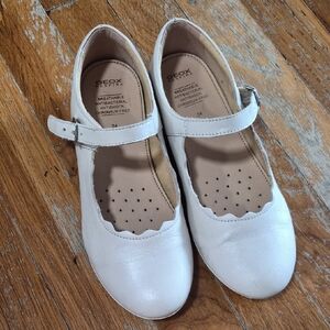 Geox Respira Girls' Ballet Flat Sandals Genuine Leather Size 34 EUR